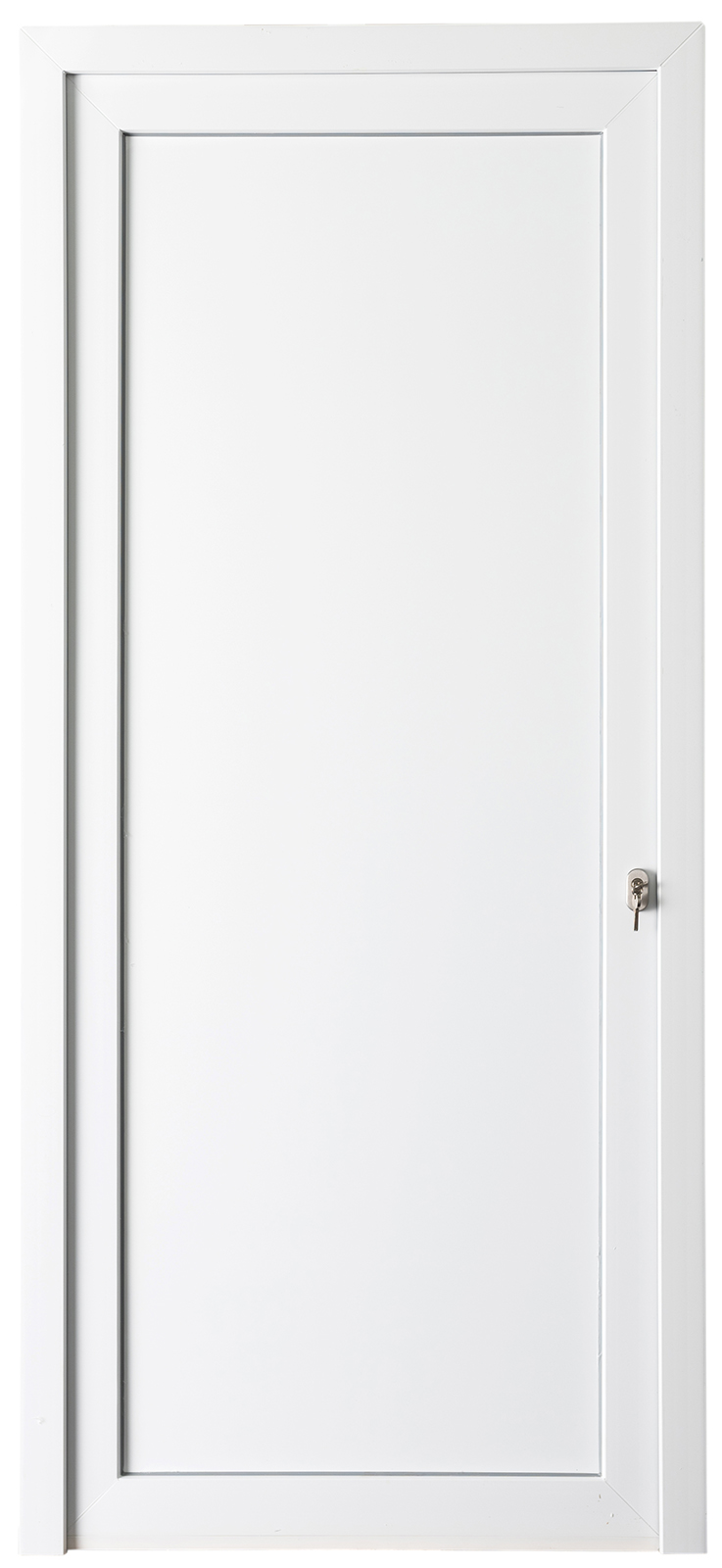 298867 - Porte extérieure PVC blanc - Droite - Pleine - 2180 x 980 mm (de stock)